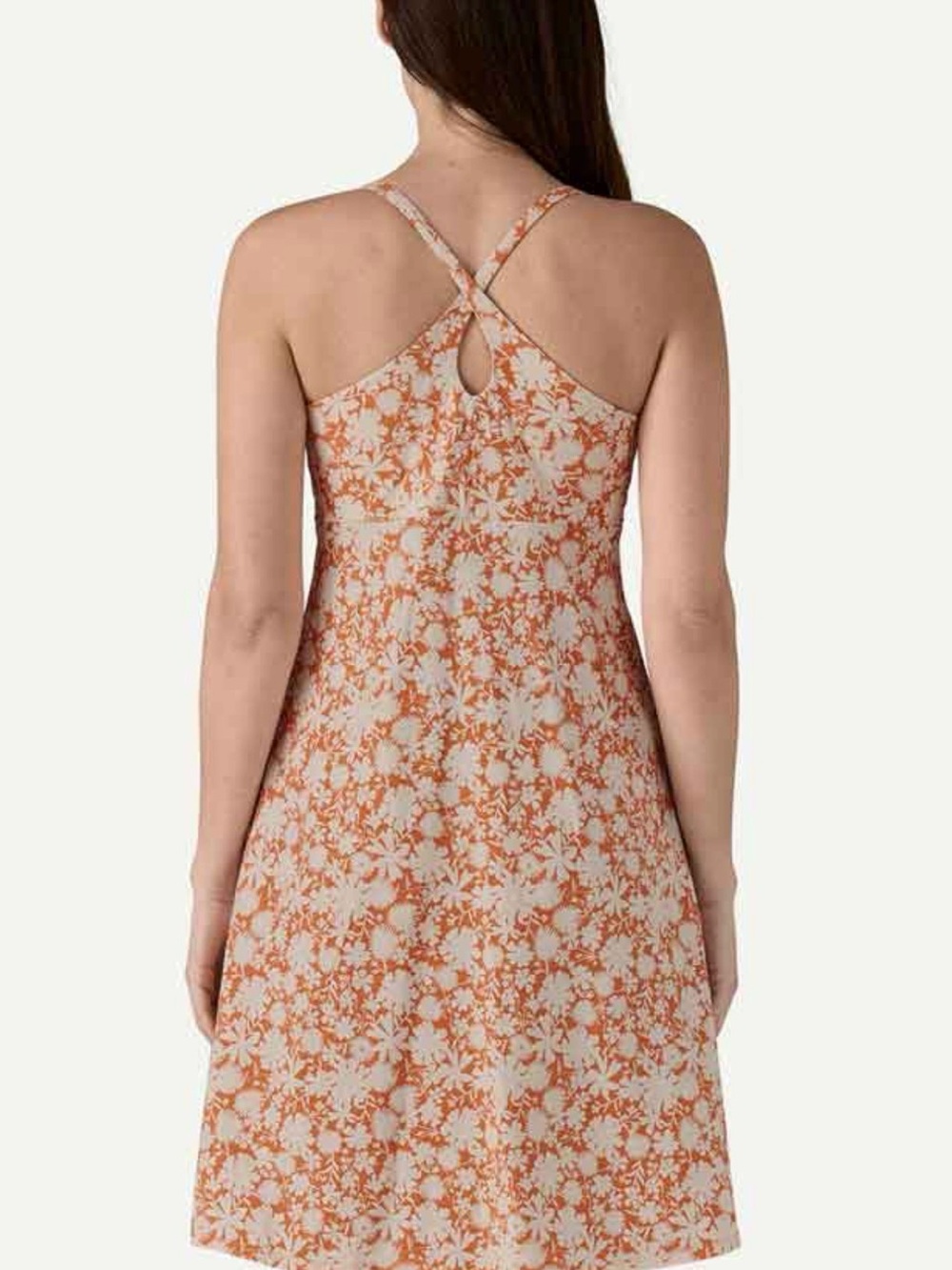 Patagonia Orange and White Floral Tank Top dress - Picture 3 of 8